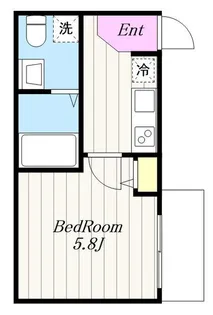 ヴィラベイルーム本厚木【3階】の間取り