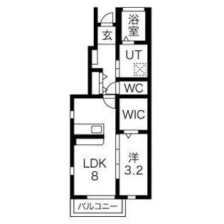 Le Meilleur水沢A【1階】の間取り
