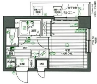 グランド・ガーラ渋谷【9階】の間取り