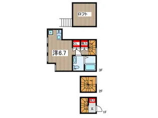 ラヴィエベール小岩【3階】の間取り