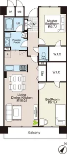 パティーク新浦安W2【2階】の間取り