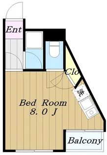レイクトップ鶴川【1階】の間取り