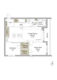 ソフィア新宿【2階】の間取り