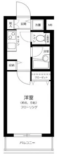 パレステュディオ新宿御苑前【6階】の間取り