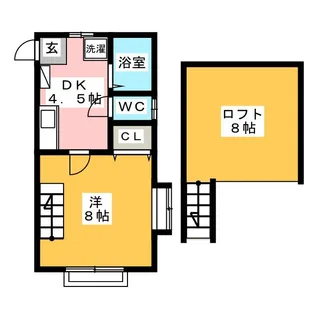 コートクラール【1階】の間取り