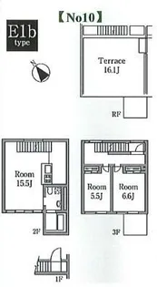 イルシエロ・ラ・フォレスタ【3階】の間取り