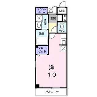 ソルティエ加島【4階】の間取り