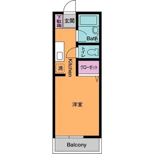 サニーハイツHASE【1階】の間取り