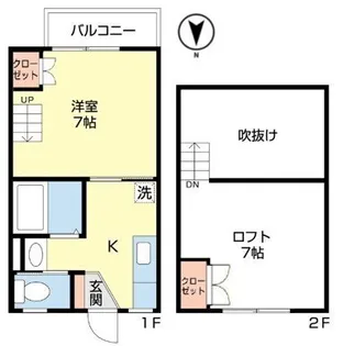 ニューハイ夢 坂本【1階】の間取り
