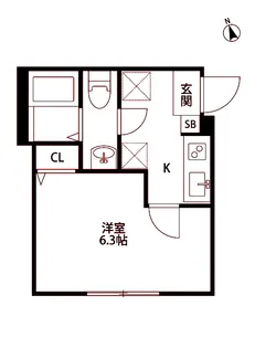 T.A金沢区洲崎町IIB棟【3階】の間取り