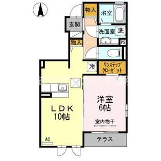 クレアトゥール柏【1階】の間取り