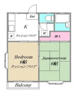 メゾンシャーマ【2階】の間取り