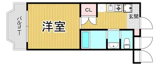 アッシュ宝塚【3階】の間取り