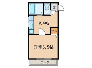 ハイツ山幸【2階】の間取り