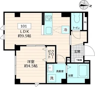 仮称)DECORA morishita【1階】の間取り