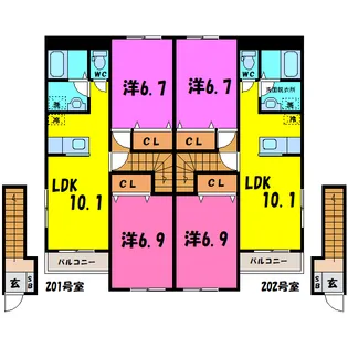 リッチモンド(熊谷市平戸)【2階】の間取り