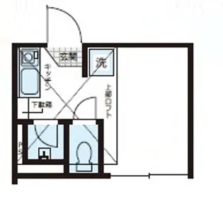 ガーデン平井【1階】の間取り