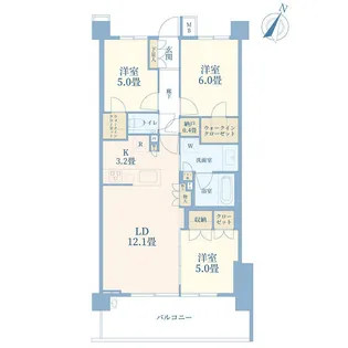 プロミライズ青葉台Dブロック【4階】の間取り