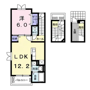 アンジュール【3階】の間取り