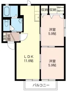 ステラハイツ【1階】の間取り