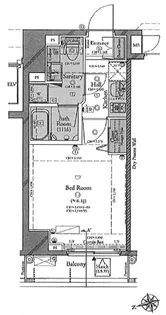 コンシェリア東京木場ステーションフロント【4階】の間取り