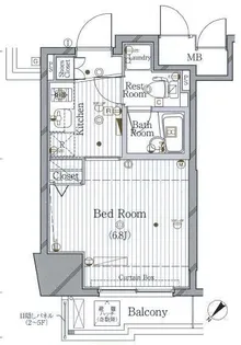 ル・リオン池袋コンフォート【13階】の間取り
