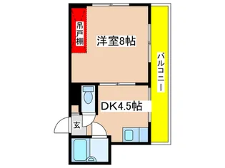 ルック西生田A【1階】の間取り