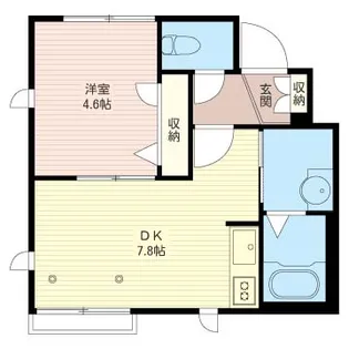 Jeune Foret【1階】の間取り