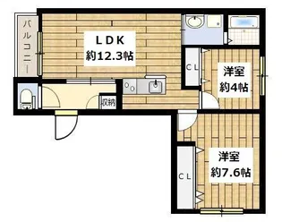 ポラリス中目黒【2階】の間取り