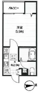 ラ・ルーチェお花茶屋【2階】の間取り