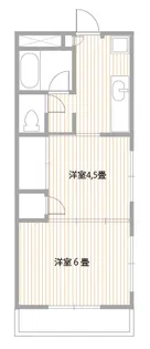 若草ハイツ【2階】の間取り