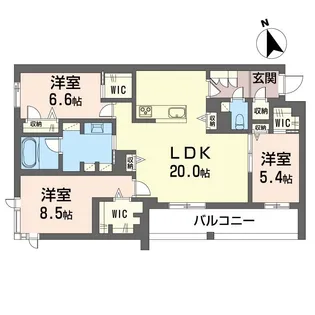 エスポワール武蔵浦和【2階】の間取り