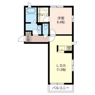 パラダイス請西 B棟【2階】の間取り