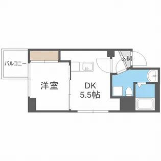 レジデンス札幌北18条【5階】の間取り