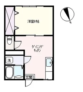 S1553R 長谷川ビル【2階】の間取り
