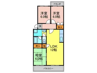 ハイツキャスティ-A棟【4階】の間取り