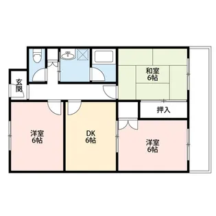 ハイムとのぎ【2階】の間取り