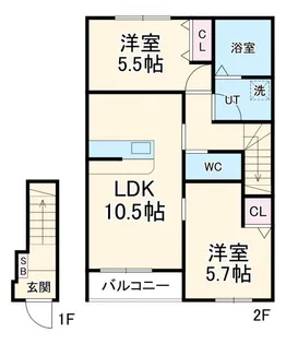 VERTEX市原II【2階】の間取り