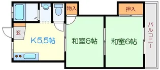 中村マンション【2階】の間取り