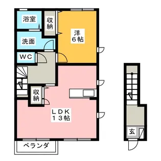 Wisteria【2階】の間取り