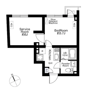 SPHERE MOTOYOYOGI HILL TERRACE【2階】の間取り