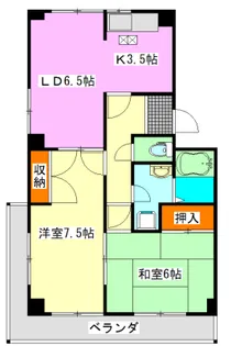 メゾンコスモ【2階】の間取り