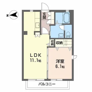 シャーメゾンココロ【2階】の間取り