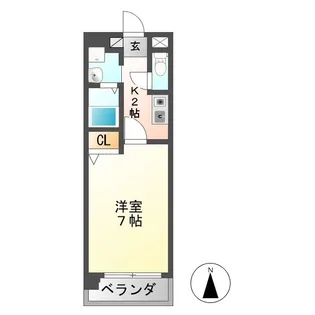 プレジデント21【4階】の間取り