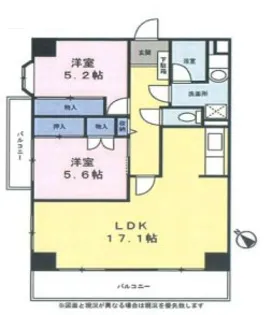 アクイール・セイザン【3階】の間取り