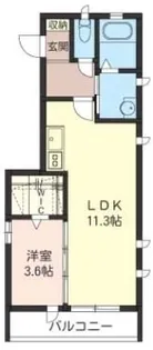 メイクレイン【3階】の間取り