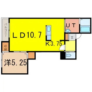 ハスコリオ東光【1階】の間取り