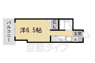 Gloire烏丸五条【10階】の間取り