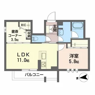 Koh s Park 長町【3階】の間取り