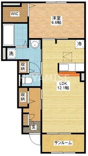 ライジング サン【1階】の間取り